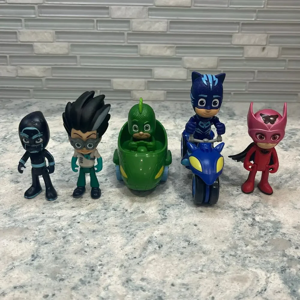 PJ Masks Action Figures & Vehicles Toys Gekko Catboy Owlette Romeo Night Ninja